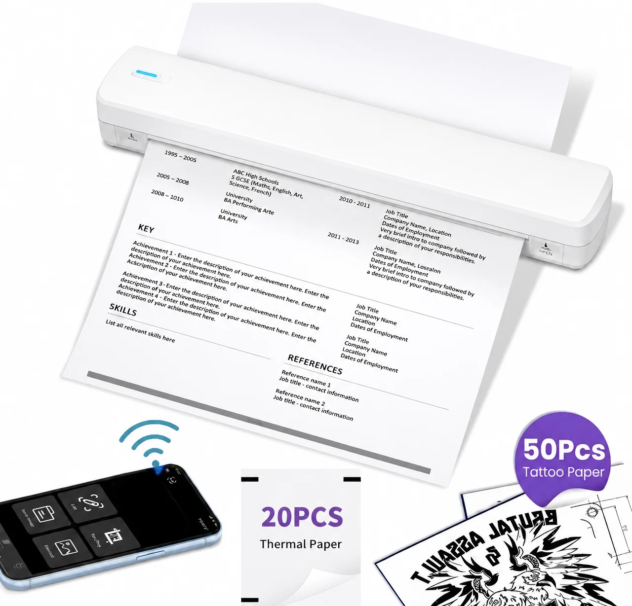 Портативный беспроводной термо – обзор и цена Commercial Printing Paper