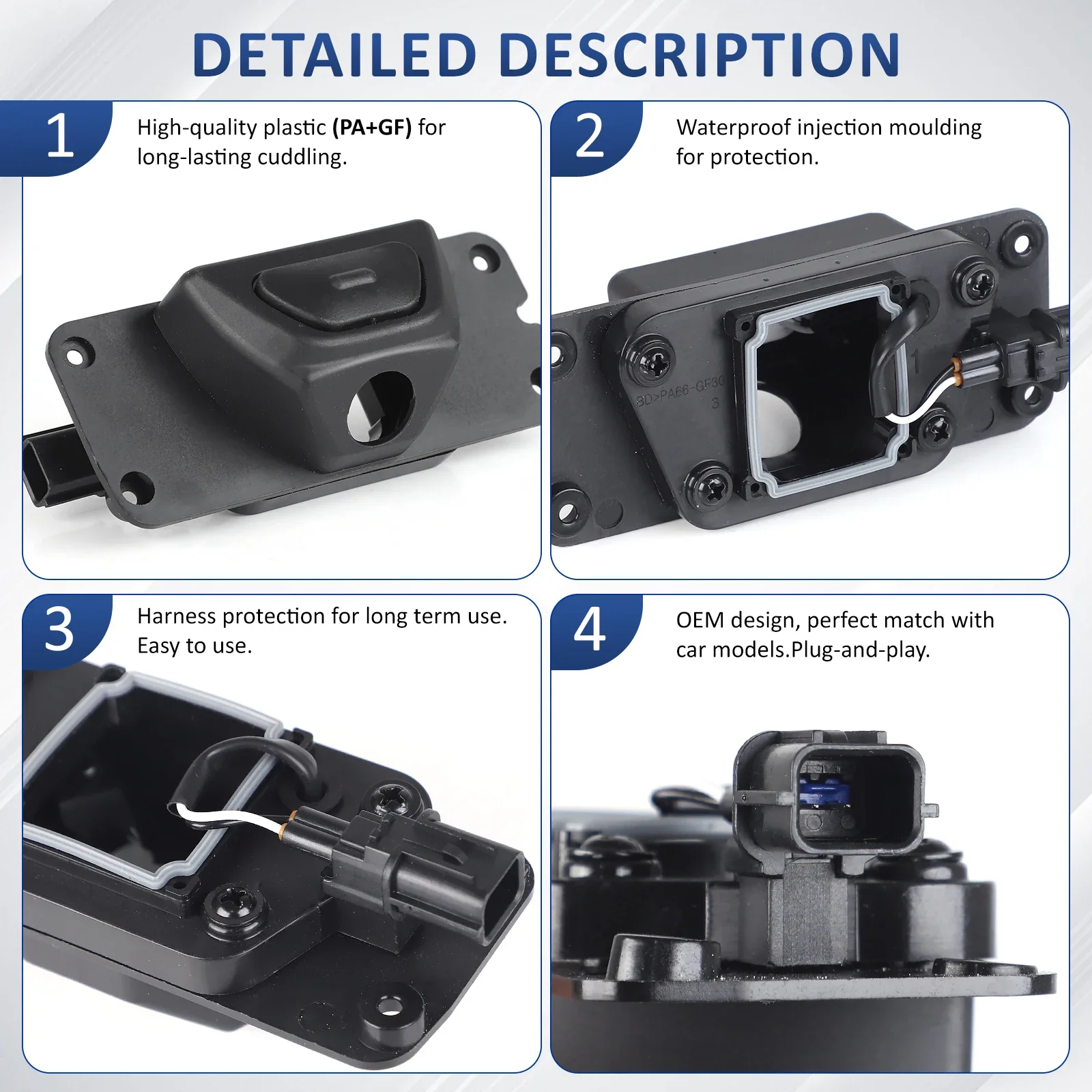 81260M6010/81260-M6010 리어 도어 잠금 스위치-테일게이트 트렁크 개폐 버튼 (2011-2013 & 2018-2020 기아 K3 세라토 포르테 용)