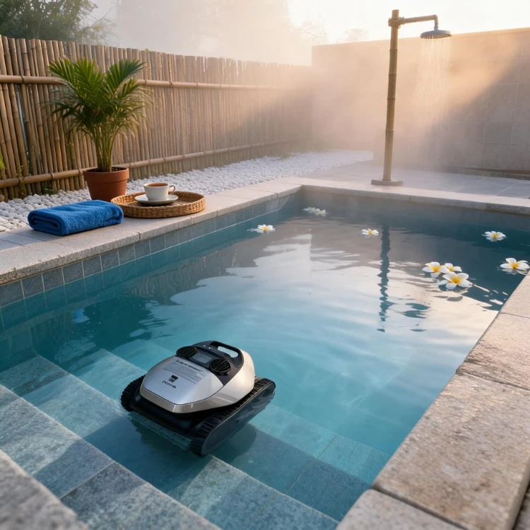 China Factory Fully Automatic Pool Cleaner Robot App Remote Control Intelligent Wall Climbing Vacuum Scrubber Inground Pool
