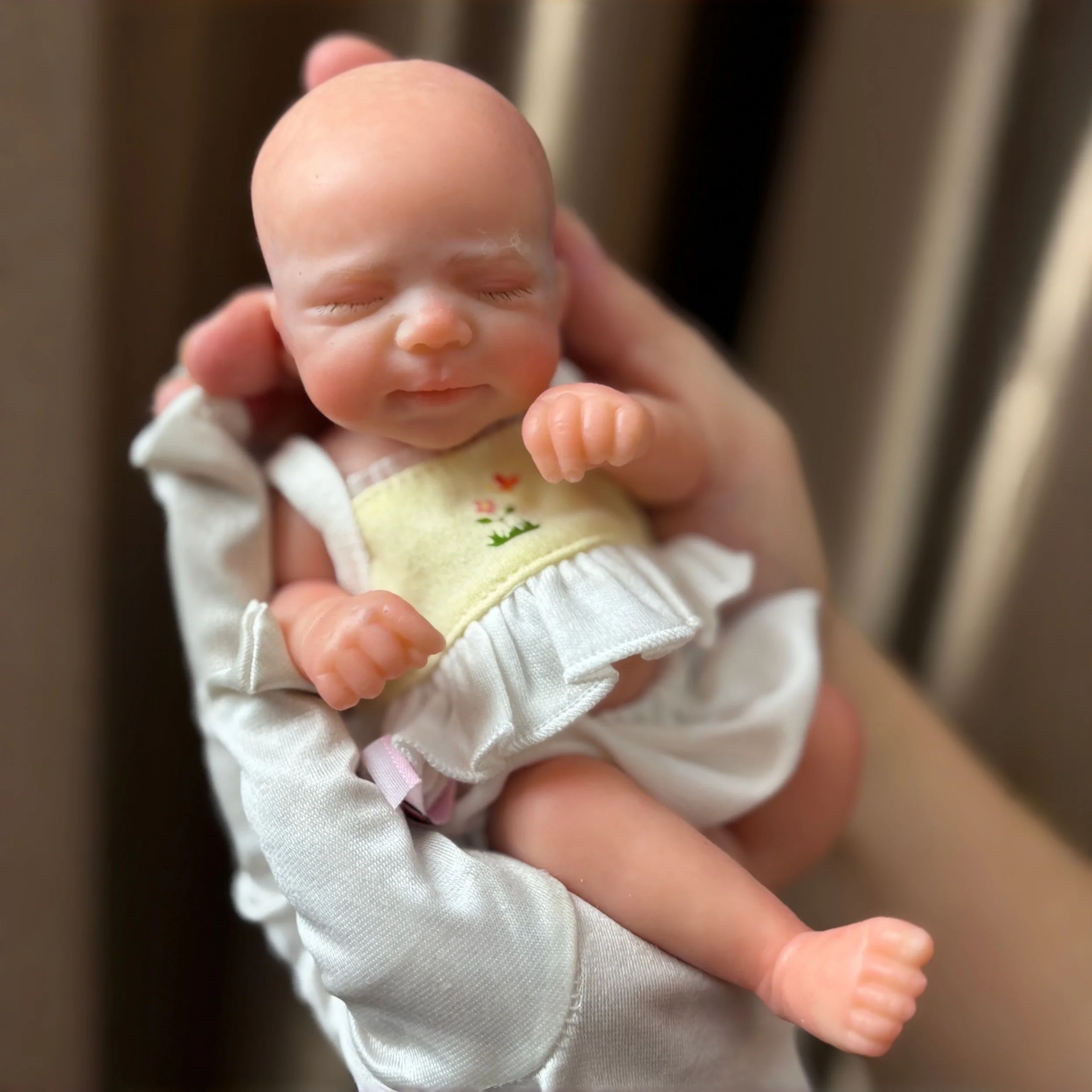 AnjoDoll 8 بوصة/20 سنتيمتر سيليكون تولد من جديد دمية باسكال بيبي نابض بالحياة رسمت الجلد قابل للغسل دمية الوليد ، لعبة تحصيل هدية للأطفال #2