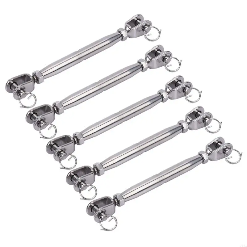 

24ba 5pcs челюсти и челюсти фаркопы, созданные из 304 кабеля из нержавеющей стали, подходящего для веревки для палатки и