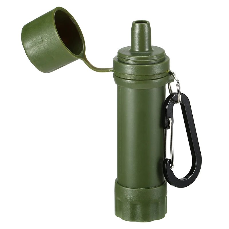 Outdoor Drinking Water Filtration Purifier Emergency Life Portable Survival Straw Water Filter Travel Camping Supplies