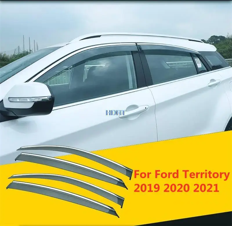 

Window Visor Guard For Ford Territory 2019-2021 Car Vent Cover Trims Awnings Shelters Protection Sun Rain Deflector Accessories