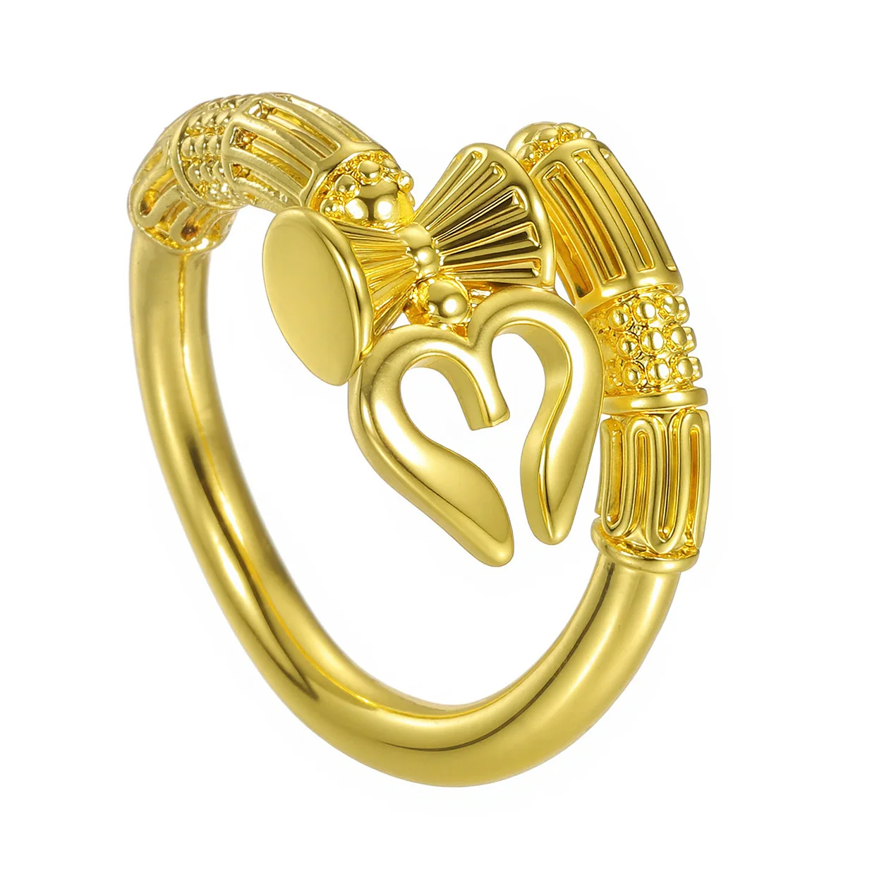 Gold Color Staff Rings for Women Girls Adjustable Princess Sparkler Ring Trend New Party Wedding Jewelry Wholesale