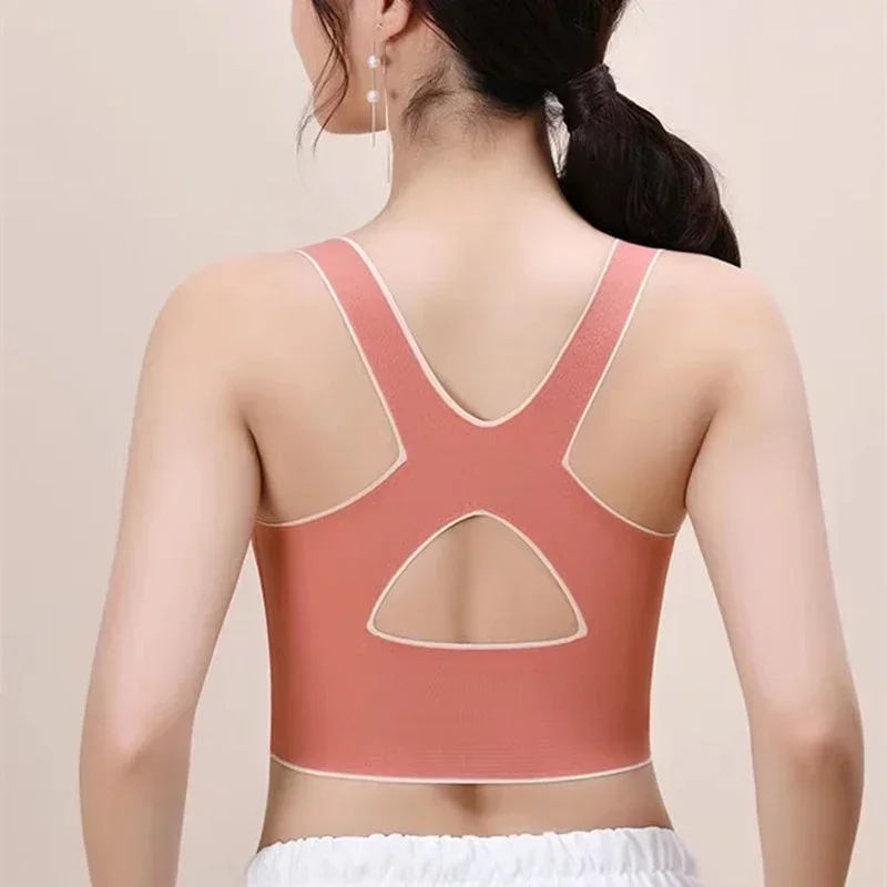 Sports Bra Top Women Front Adjustable Sportswear Gym Yoga Underwear Buckle Wireless Padded Comfy Breathable Workout Fitness Bras view 4