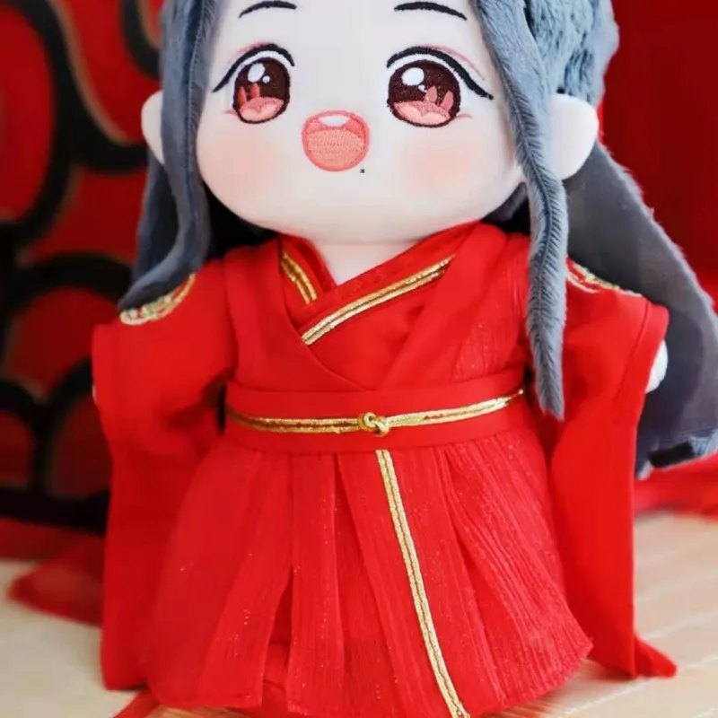 Mo Dao Zu Shi figura de Anime Wei Wuxian Lan Wangji ropa de muñeca de peluche suave muñecas de peluche Cosplay ropa de boda accesorios de vestir