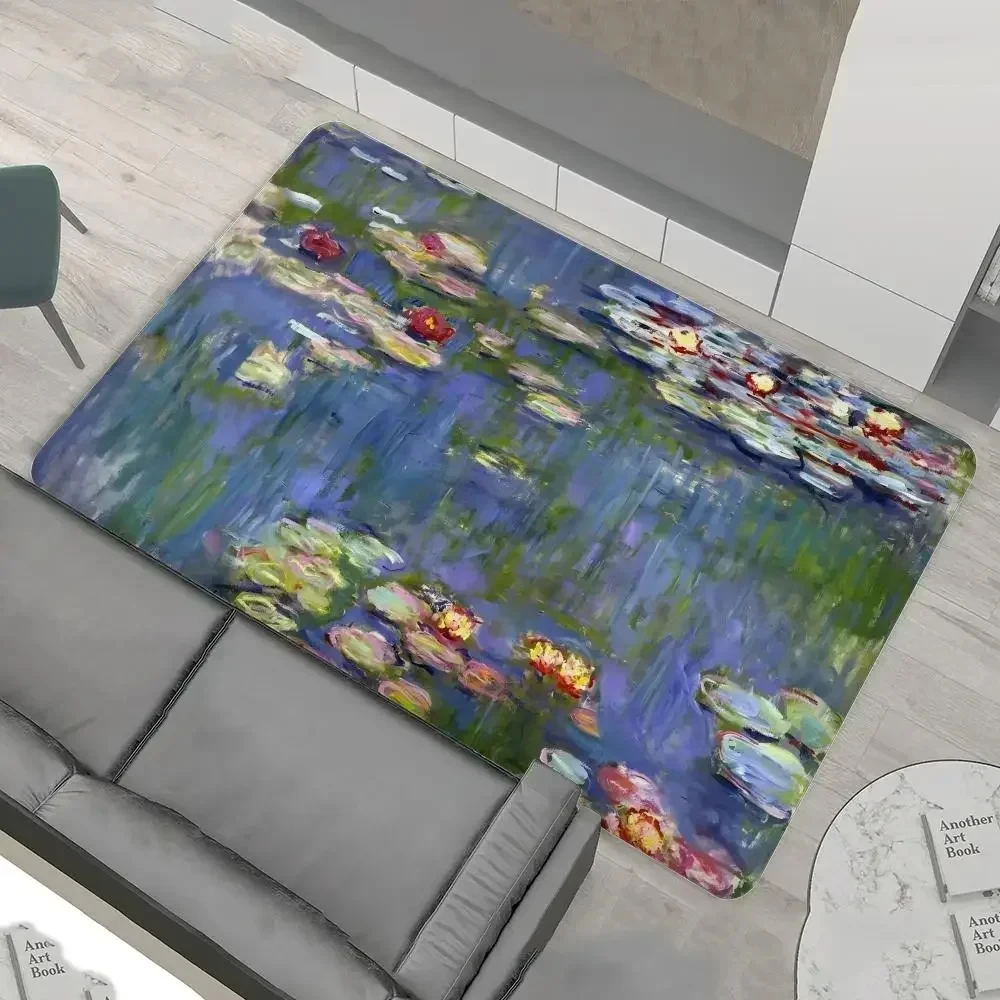 Claude Monet Painting Art Aesthetic Floor Mat Bath Mat Nordic Style Home Doormat Bathroom-Toilet Mats Bedroom Welcome Doormat