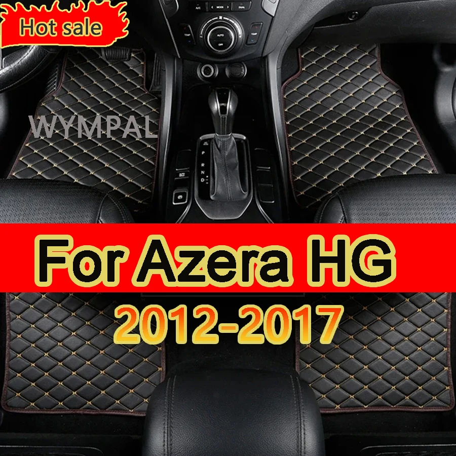 Car Floor Mat For Hyundai Grandeur Azera HG 2012 2013 2014 2015 2016 2017 Waterproof Pad Car Mats Foot Covers Car Accessories