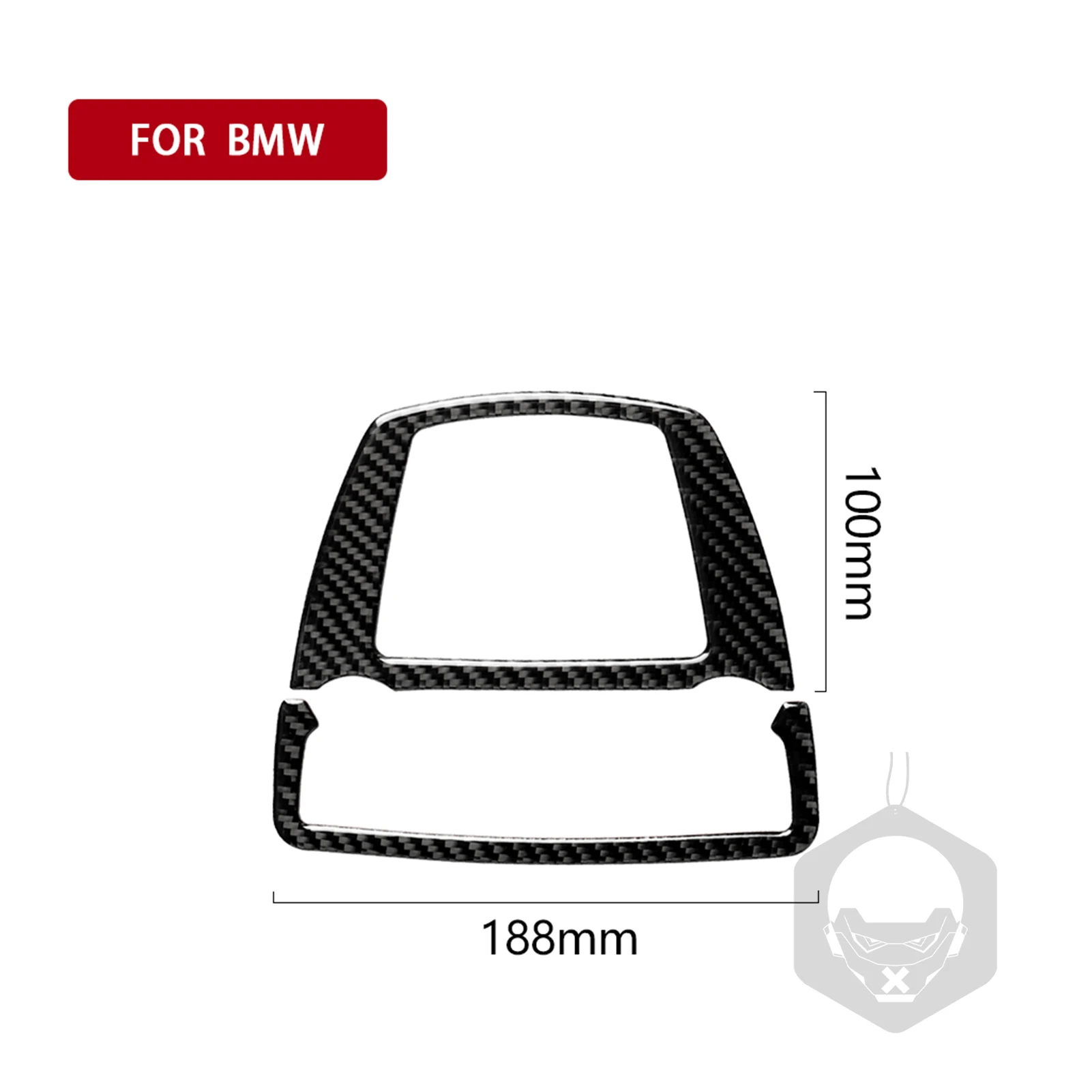 Carbon Fiber Car Accessories Front Reading Light Interior Trim Cover Soft Sticker For BMW 7 Series F01 730li 740li 750li 2009-14 view 5