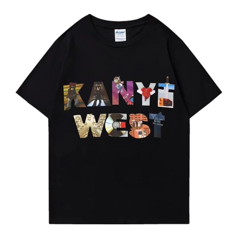 

Rap Kanye West Album T shirt 2024 Men Women ' s harajuku Fashion Graphics clothes Vintage streetwear short sleeve Unisex Tees