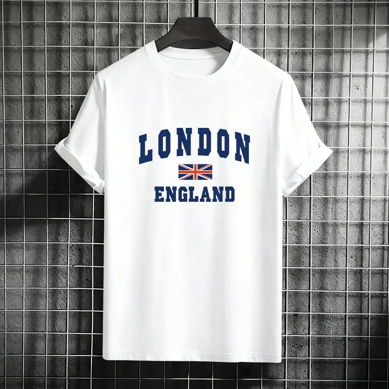 

Mens Cotton T Shirt Summer Tees Solid Color Crew Neck Short Sleeve Top Casual Fashion High Quality Cool Clothing