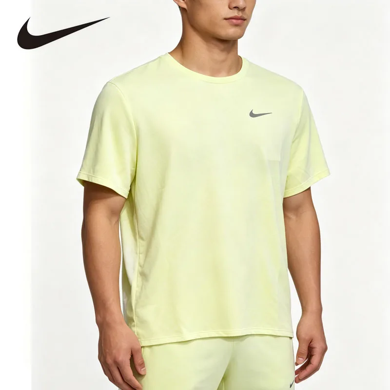 

Nike Men's Dri-FIT Quick Dry Athletic Tee Summer Running Training Workout Breathable Short Sleeve T-Shirt DV9316-701