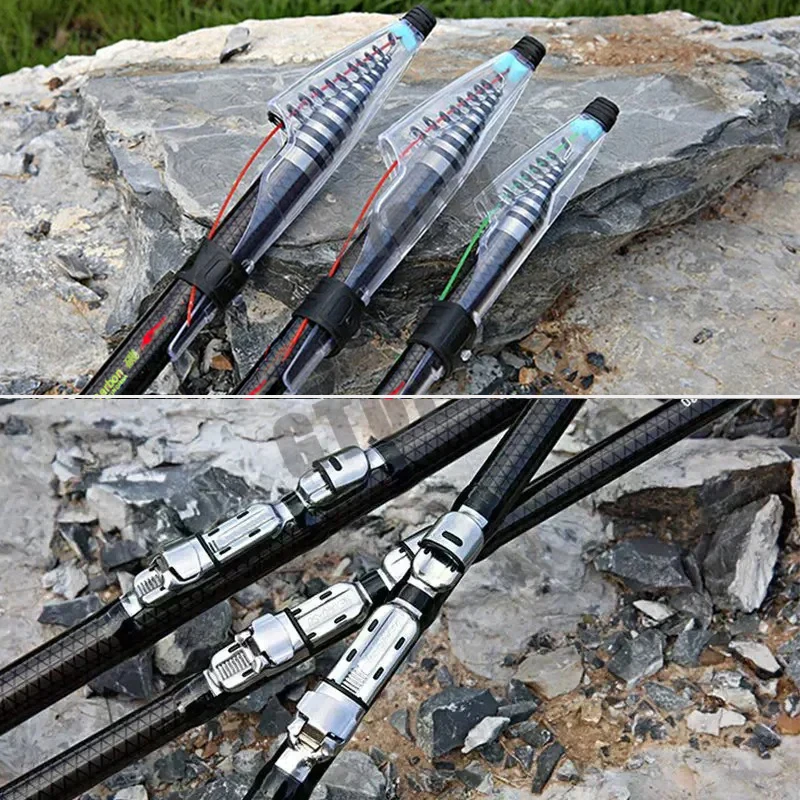 2.7M 3.6M 4.5M 5.4M 6.3M 7.2M Carbon Telescopic Rock Fishing Rod Ultra Light Rod Lure Carp Travel Ocean Spinning Fishing Rod