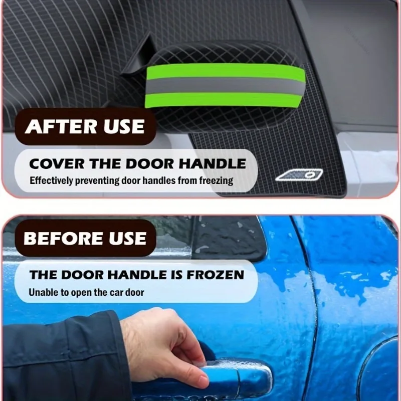 Car Cover Front Windshield Protection Cover Snow Cover Side Window Sunshade Cover for Snow Ice Sun Shade Dust Frost Freezing - view 5
