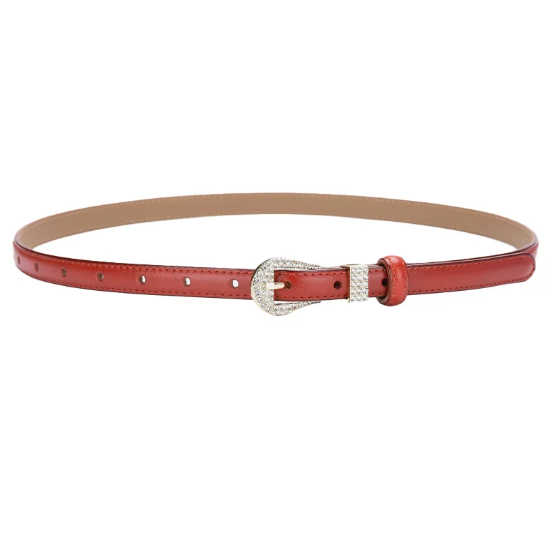 Nieuwe Leren Riem Groothandel Dames Pin Gesp Riem Net Rode Wind Ins Koreaanse Versie All-Match Fashion Jeans Decoratieve Riem