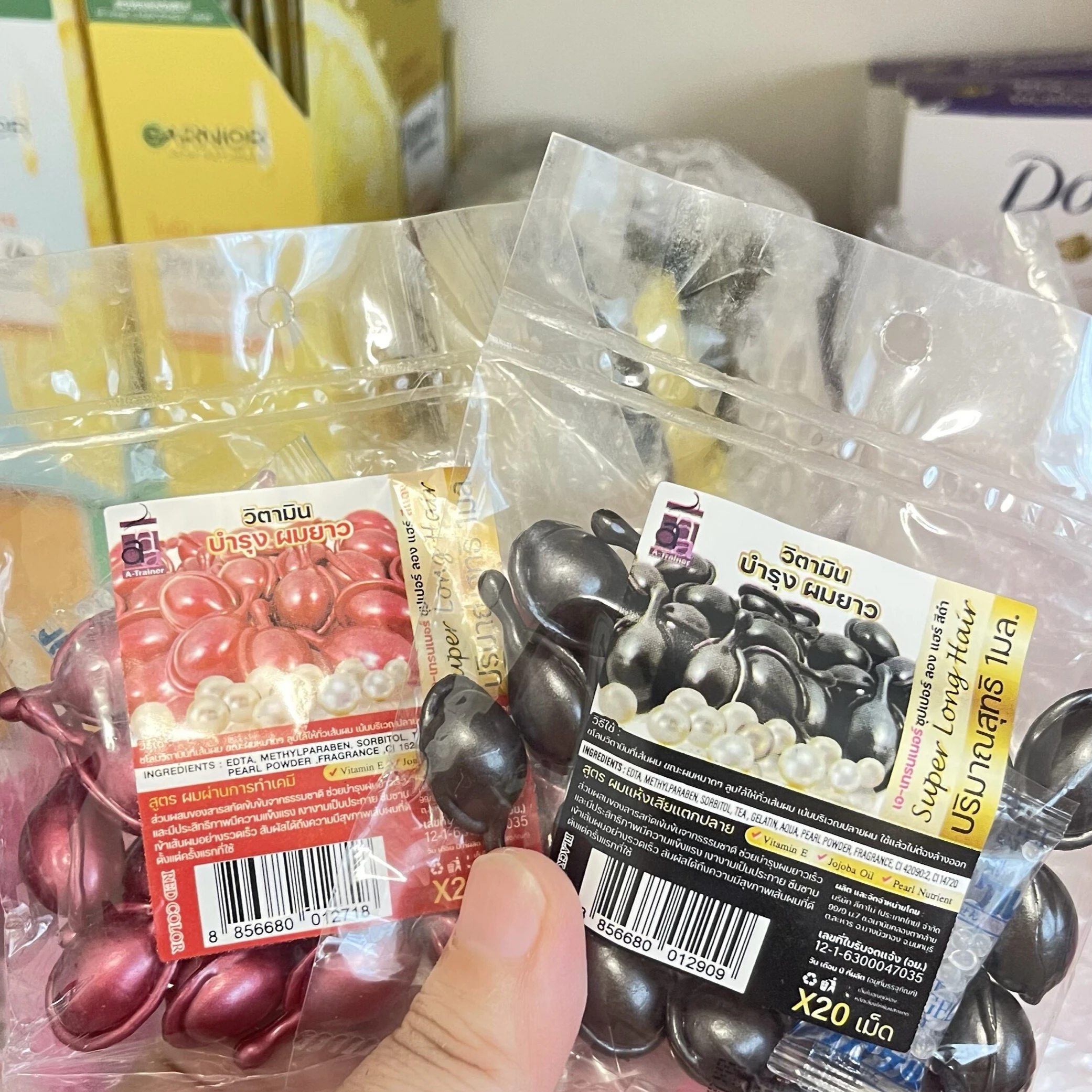 

Капсулы с тайским маслом для волос, 20 шт., восстанавливают секущиеся кончики и укрощают пушащиеся волосы, питательная маска-уход