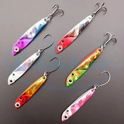 Lunker metal jig top water tiny fine fishing lure hard bait 2.5g 3.5g 5.5g hooks trout