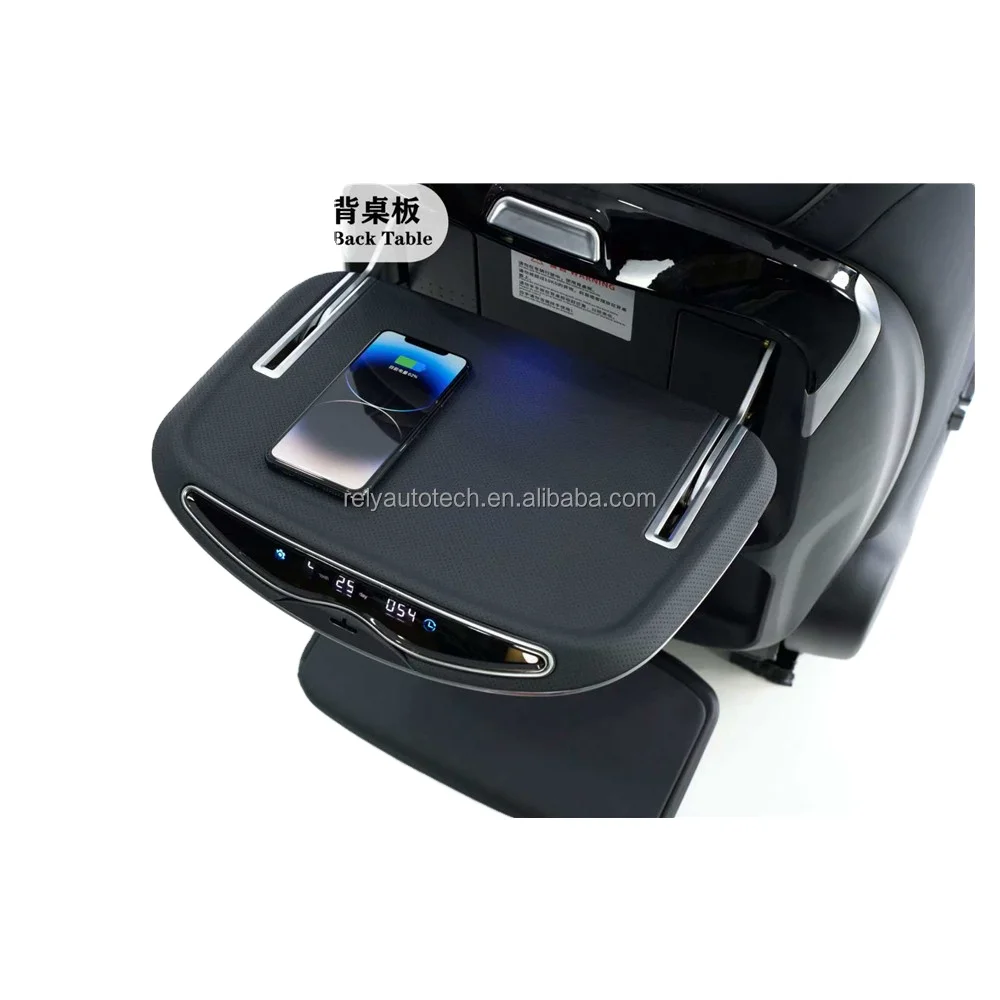 

Luxury New Design Driver Seat Multifunctional Back Board Back Panel Table Wireless Charging Foot Rest For Alphard Vellfire