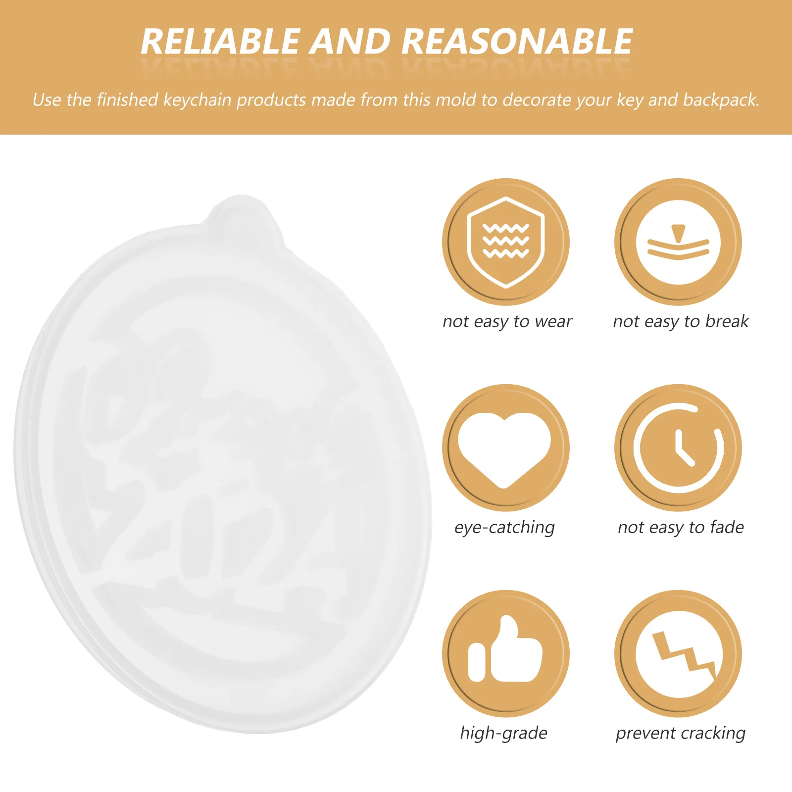 

Graduation Keychain Mold Silicone DIY Craft Mold for Pendants Resin Epoxy Charm Making Portable Decorative Keychain Supplies