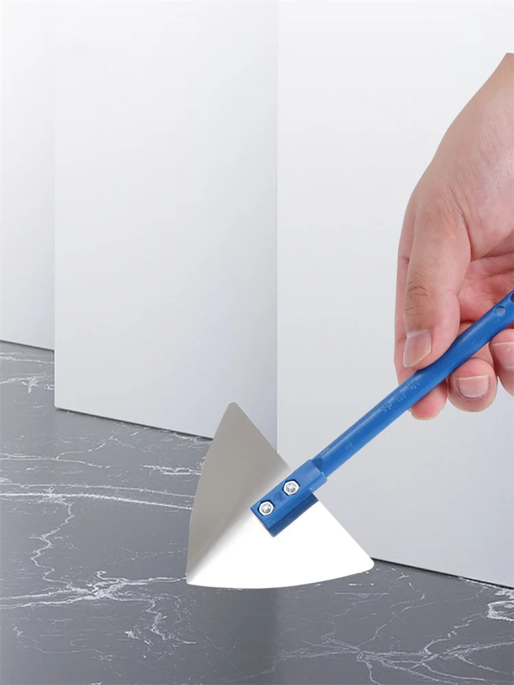 Stainless Steel Spatula Sealing Tools Plastic Handle Trowel Painting Putty Internal External Corner Putty Scraper