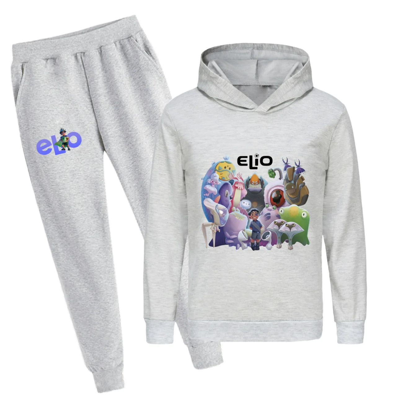 

Новейший комплект одежды из фильма Elio, детские спортивные костюмы с героями мультфильмов, топ с капюшоном и длинными рукавами для маленьких мальчиков, толстовки, брюки, комплекты из 2 предметов, наряды для девочек