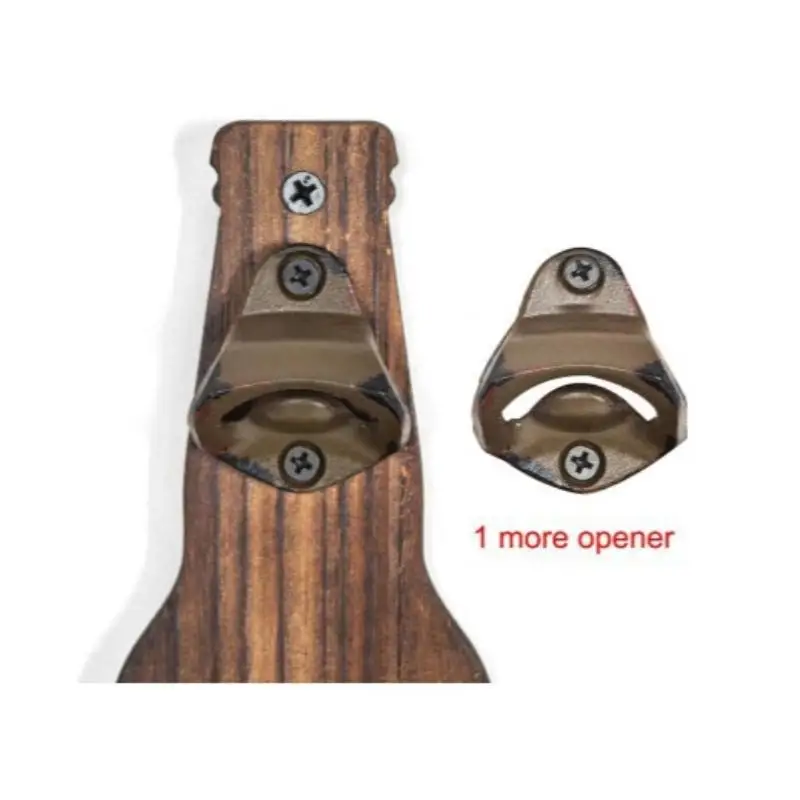 New 1PC Wooden Beer Bottle Opener Wall Mounted Bottle Cap Storage Box Bar Counter Pendant Decoration Wall Mounted Bottle Opener