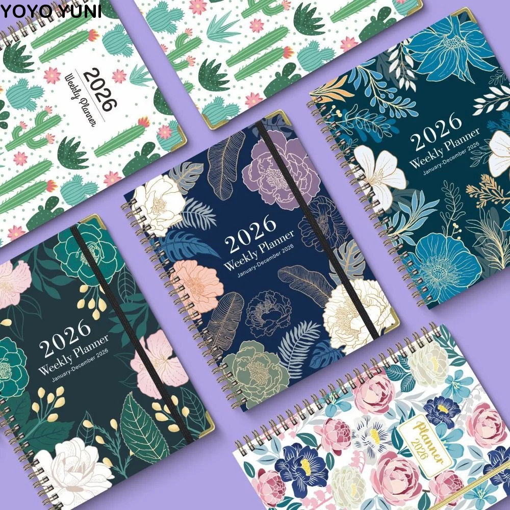 

2026 Edition 2026 Notebook A5 Size Monthly Tabs Daily Planner 365-Day Diary Notebook Academic Year