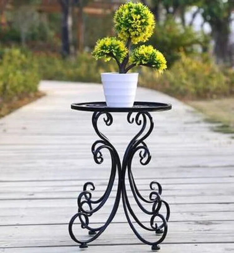 Iron Floor Type Flower Rack Creative Simple Living Room Green Pineapple Hanging Orchid Rack Flower Pot Rack Bonsai Rack