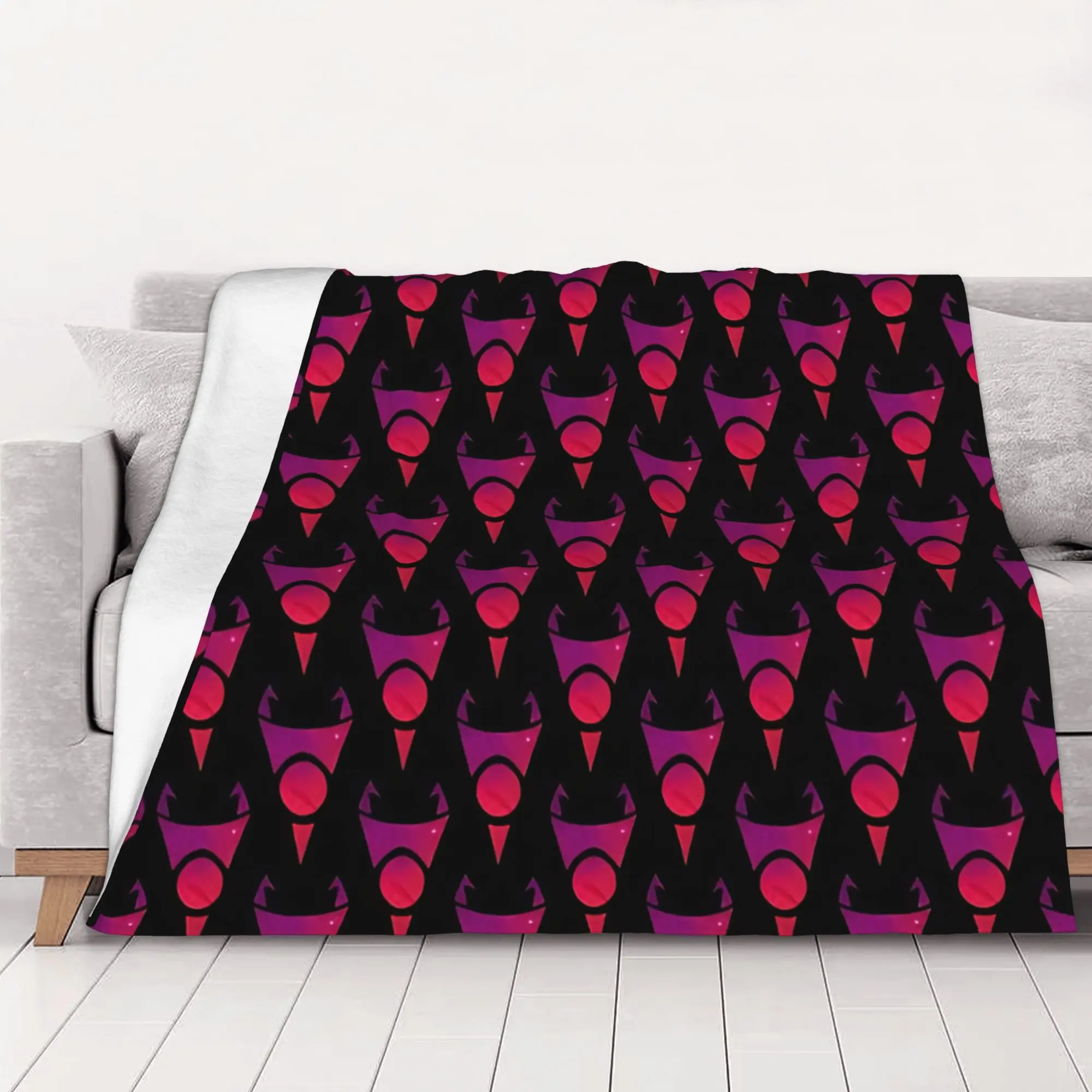 1PC Home Cute Room Decor weird cartoon  Blanket Throw Blanket Invader Zim Novelty Warm Blanket All Season