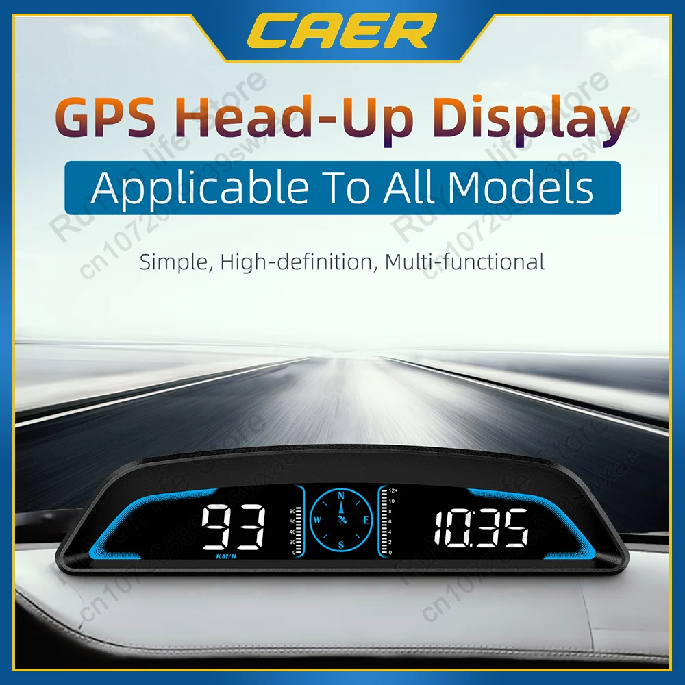 Compteur de vitesse numérique pour voiture G3, GPS, accessoires, affichage tête haute avec alarme de survitesse, alerte de conduite fatiguée, jauge multifonction