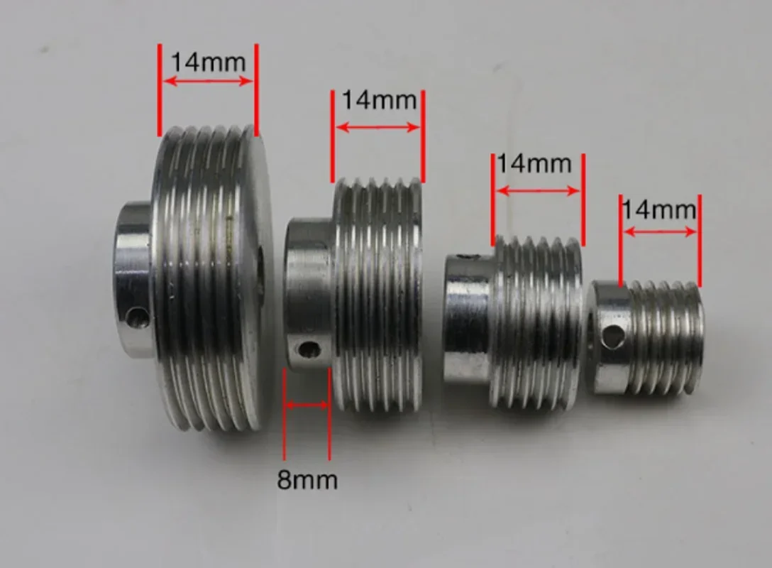 Brand New Multi-groove Wedge Belt Pulley PJ Micro TableSaw Drill Lathe Bead Machine Motor Spindle Tailstock Thimble Tool Post