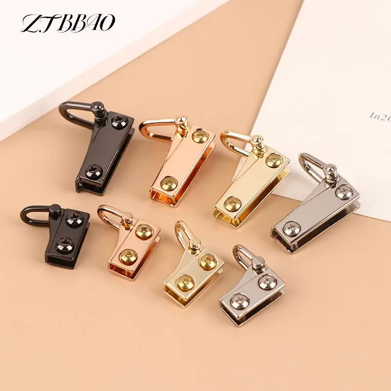 1Pair Metal Bag Side Anchor Link Hanger Clamps Hardware With D Rings For Bag Purse Gusset Bag Side Edge Buckle Anchor