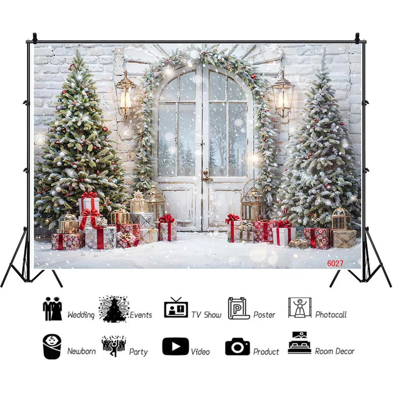 

SHUOZHIKE Christmas Day Decoration Candy Family Portrait Photography Backdrops Flying Snowflake Studio Background Prop WW-12