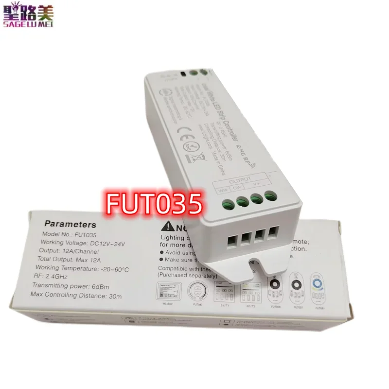 Imagem -04 - Temperatura Miboxer-color Dual White Led Controller Atualizado Strip Lights 4-zona rf Cct Max12a 2.4ghz Dc12v24v Fut035m