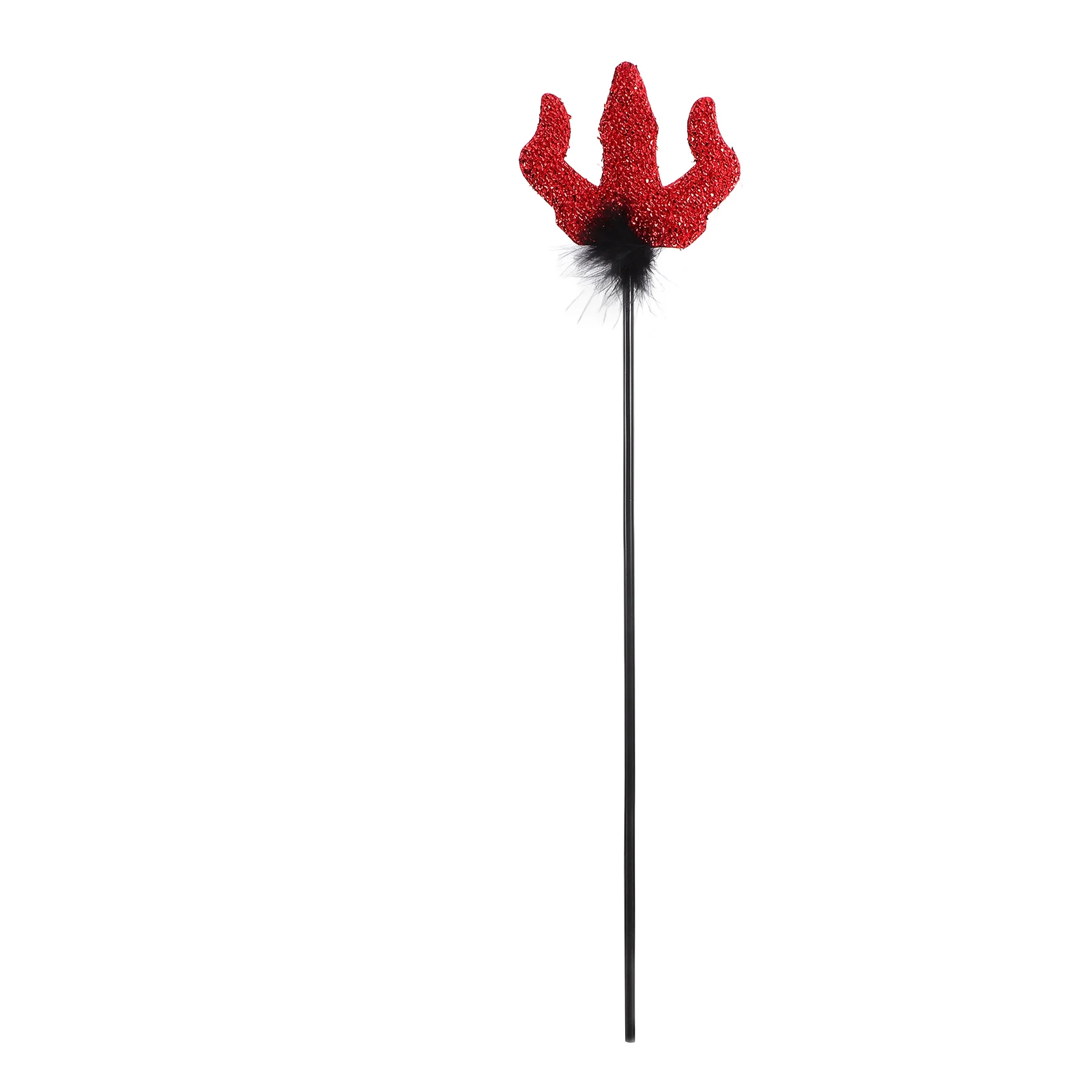 Demon Cosplay Fork Fake Devils Trident Cane Halloween Ornament Party Prop Child Girl Costume Costumes