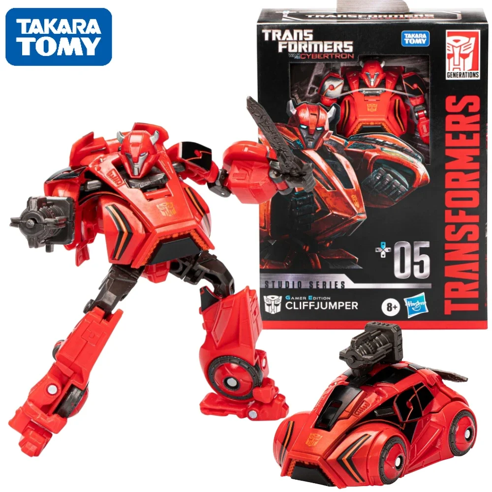 In Stock TAKARA TOMY Transformers Studio Series Gamer Edition 005 Deluxe Ss GE 05 Cliffjumper Action Figure Model Toy Hobby Gift