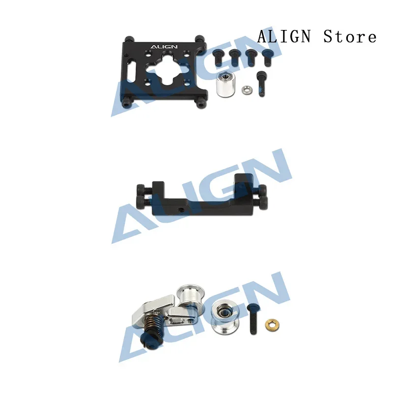 Align TB40 Motor Mount Assembly Tail Belt Clip Gear Housing Belt Pulley Arm Set TB40 Spare Parts RC Helicopter