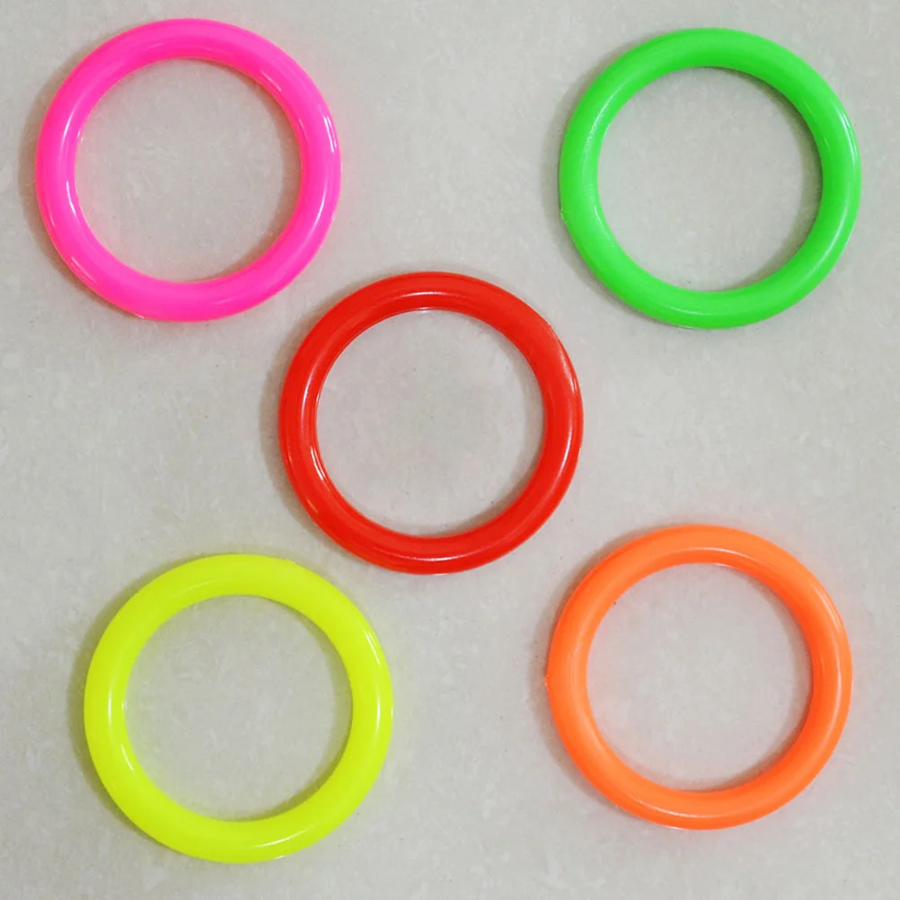 25 szt. Plastikowych Pierścieni do Rzucania, Kolorowe, Średnica Wewnętrzna 4 cm, Gra na Zewnątrz, Pierścienie do Rzucania dla Dzieci, Gra Wzmacniająca Koordynację Oko-Ręka