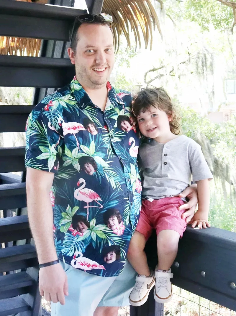 Vintage Hawaiian Bedrukt Shirt Op Maat Gemaakt Paar Strandvakantie Losse En Knappe Strandbroek Strandkleding Voor Mannen