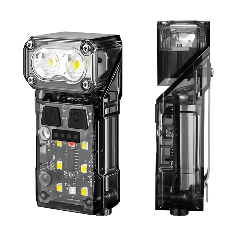 New Multifunctional Angle Headlamp Strong Light Torch Three Light Sources Portable Motion Sensor Headlamp Magnetic Work Light