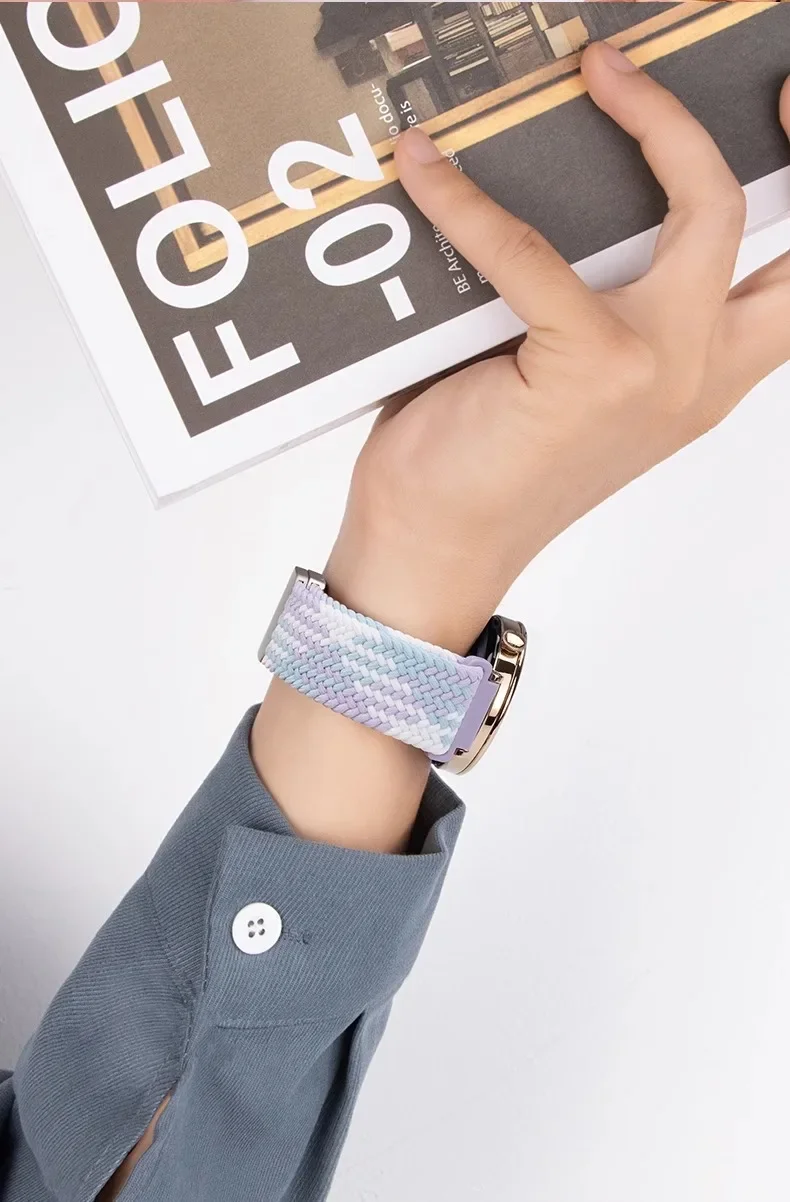 Correa magnética trenzada de 18mm para huawei watch GT 5 4 41mm pulsera deportiva correa de reloj para banda pro de 42mm