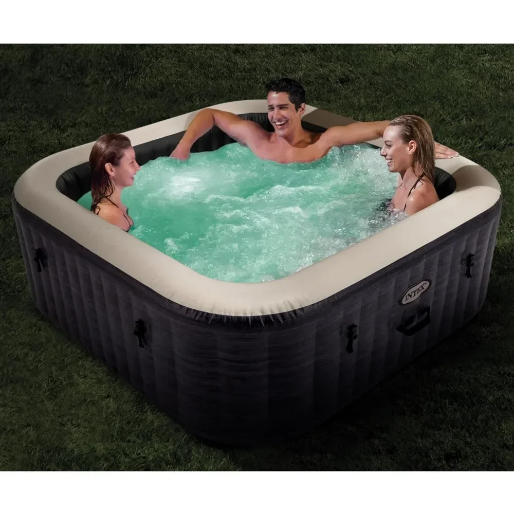 Inflatable Square Outdoor Hot Tub Spa, 83