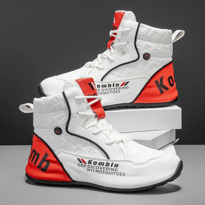 High-Top Casual Sneakers with Trendy Embossed Design, Soft and Shock-Absorbing, Versatile for Daily Commuting, Unisex Fashion Height-Increasing Sports Shoes 9 view 5