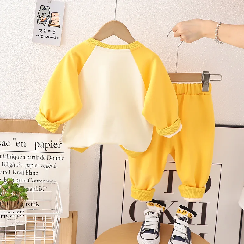 New Spring Autumn Baby Boys Clothes Suit Children Girls Fashion T-Shirt Pants 2Pcs/Sets Toddler Casual Costume Kids Tracksuits