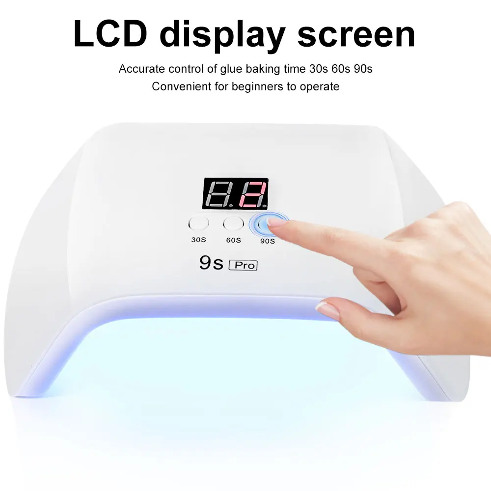 48W 24 LED Drying Lamp Manicure UV Nail Dryer Curing Gel Nail Polish With USB Smart Timer Sun Light Nail Art Tools