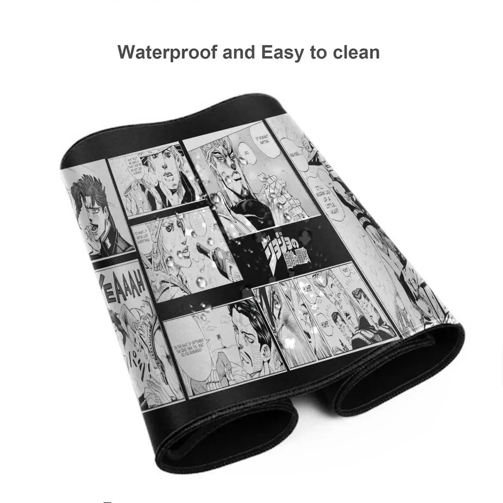Computer Gamer Joseph Joestar Mouse Pad Large Rubber Non-slip Keyboard Gaming Mousepad Anime Jojo Bizarre Adventure Desk Mat