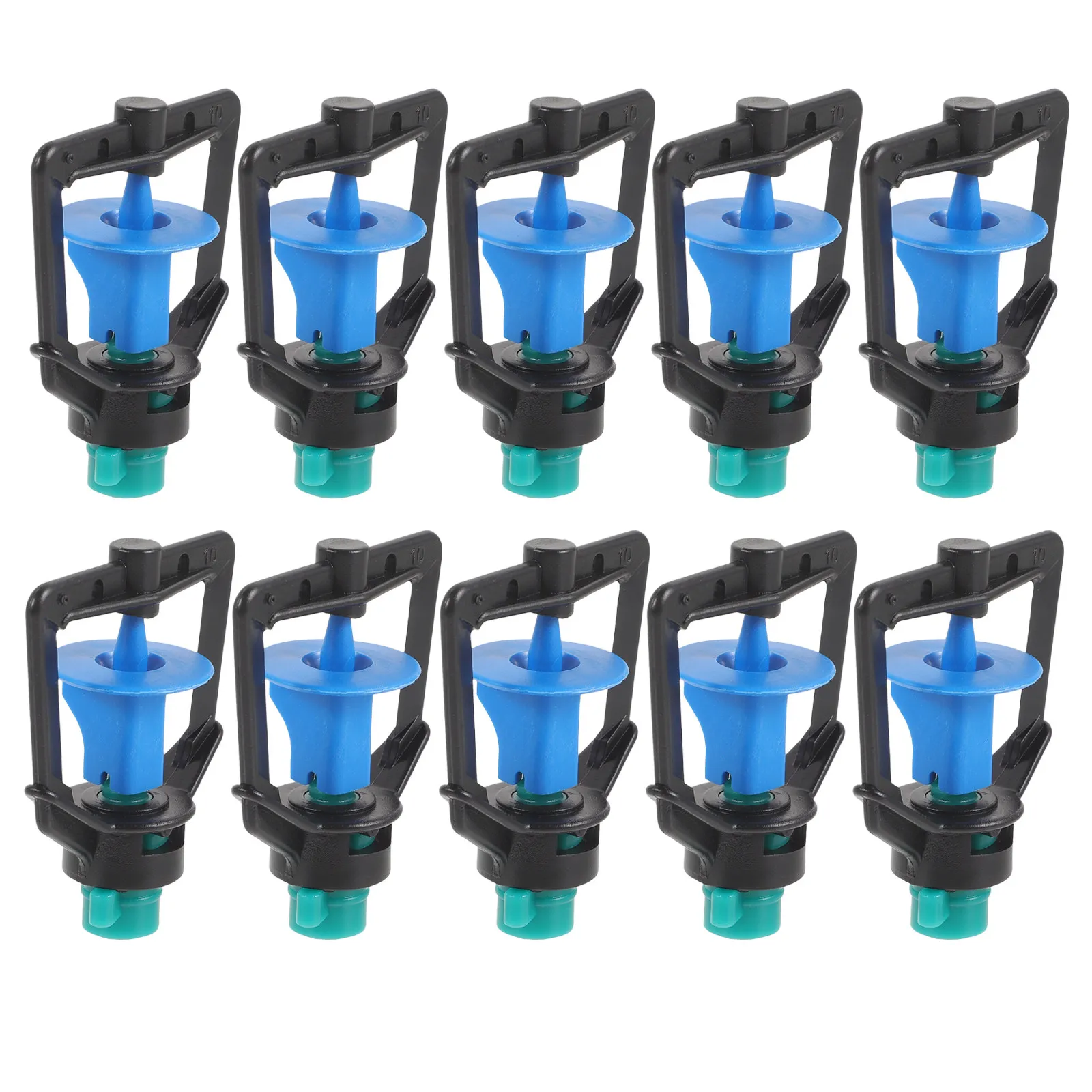 

50 шт. сельскохозяйственных разбрызгивателей с устойчивым основанием, вращающиеся насадки для полива газонов, система орошения для сада и двора