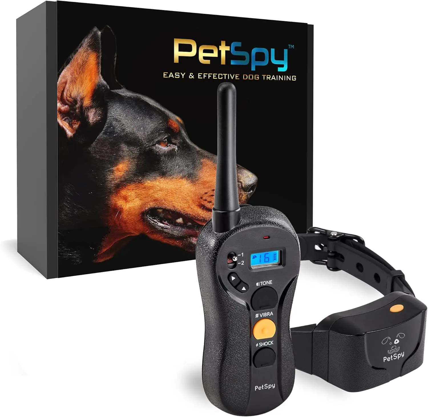 

Waterproof Dog Training Collar with Remote, Vibration, Shock & Beep Modes for 10-140 LBS Pets