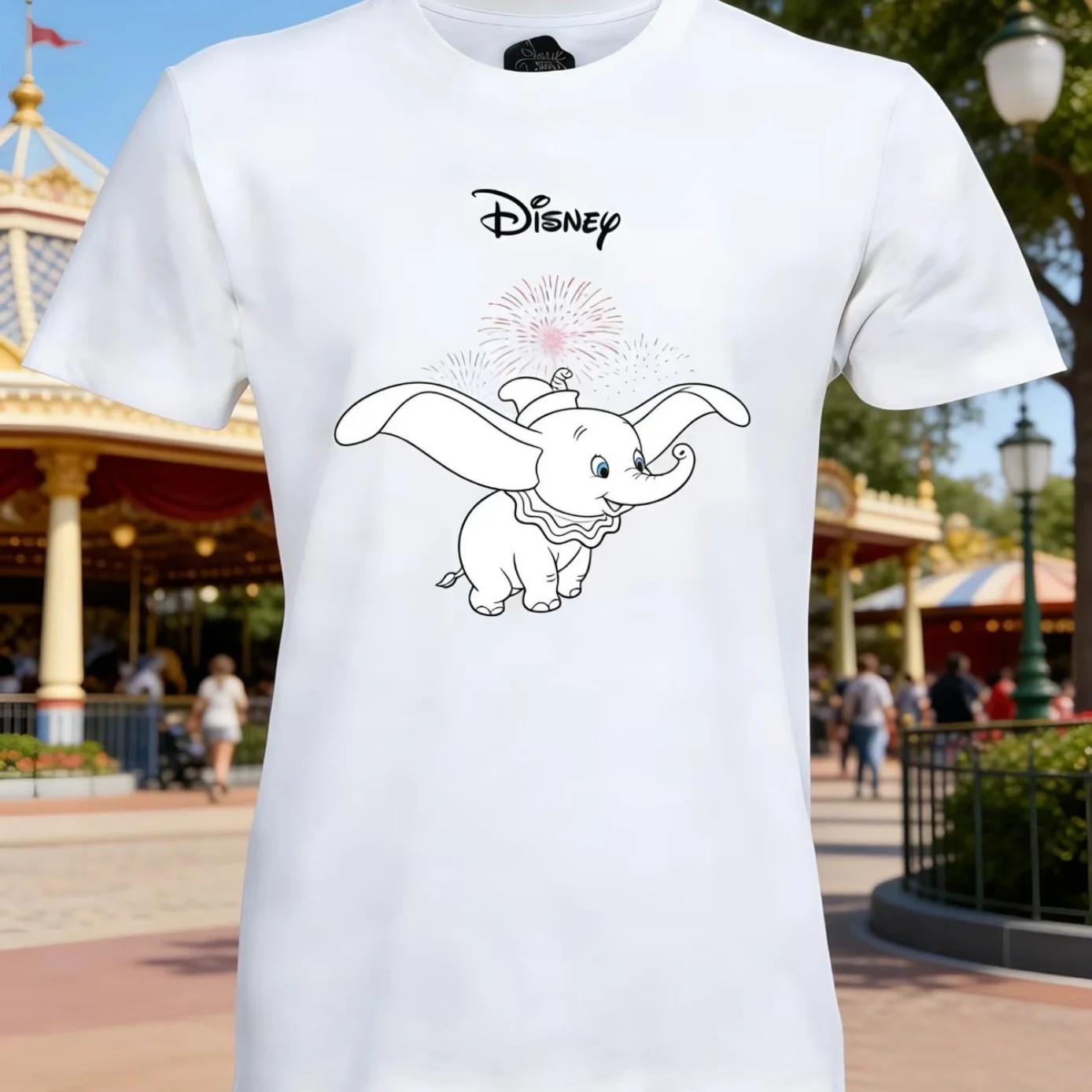 Children's clothing Disney princess Disney classic cartoon character short sleeved shirt castle print T-shirt cute