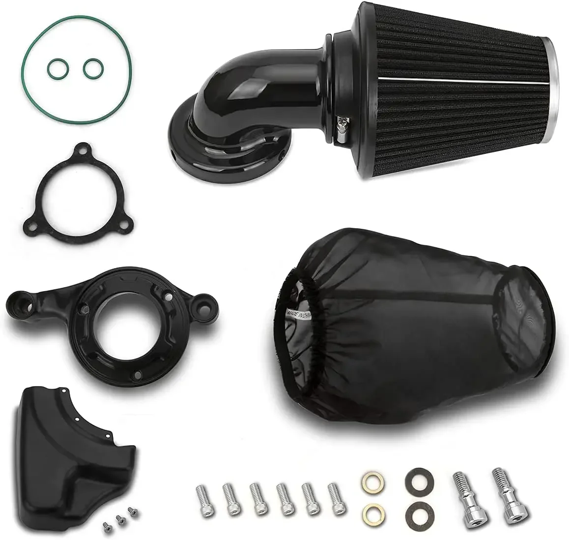 Motorcycle Black cone Air cleaners filters kits for Harley M8 Touring Road king Street electra Glide 2017-up Softail Slim 18-up